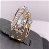 Image 2 : 14Kt Gold. 0.98Ct Natural Diamonds Ring