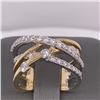 Image 3 : 14Kt Gold. 0.98Ct Natural Diamonds Ring