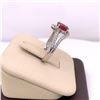 Image 3 : 14Kt Gold. Natural 1.05Ct Ruby & 0.34Ct Diamonds Ring