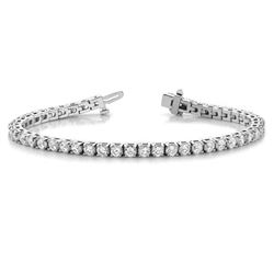 14Kt Gold. Natural 7.00Ct Diamond Bracelet