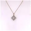 Image 1 : 14Kt Gold. Natural 0.91Ct Diamond Pendant