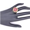 Image 4 : 14Kt Gold. Natural 1.00Ct Rubies & 0.10Ct Diamond Ring.