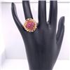 Image 5 : 14Kt Gold. Natural 1.00Ct Rubies & 0.10Ct Diamond Ring.