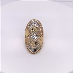 14Kt Long Solid Gold Ring.