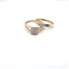 Image 1 : 10Kt Gold. Natural 0.08Ct Diamonds Rings