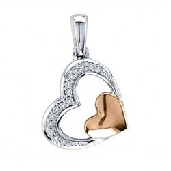 10kt Diamond Pendant 0.05Ct Total Weight Diamond