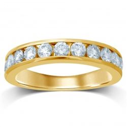 14Kt Diamond channel set Band 1.00Ct Total Weight Diamond