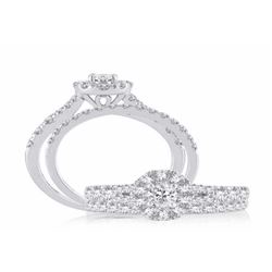 14Kt Diamond Ring with FREE Band 1.00Ct Total Weight Diamonds
