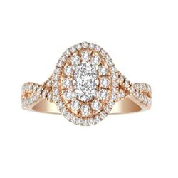 14kt Diamind Ring 0.74Ct Total Weight Diamonds