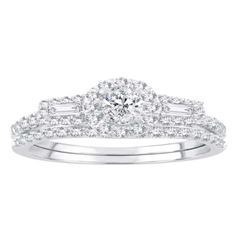 14kt Diamind Ring with FREE Band1.00Ct Total Weight Diamonds