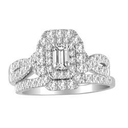 14kt Diamind Ring with FREE Band 1.00Ct Total Weight Diamonds