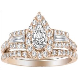 14kt Diamind Ring with FREE Band1.00Ct Total Weight Diamonds
