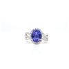 Image 1 : 14kt Tanznite and Diamond Ring Total TZ-2.98,Diamond 0.55ct