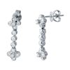 Image 1 : 0.85 CTW Diamond Earrings 14K White Gold - REF-79F2N