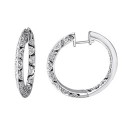 0.74 CTW Diamond Earrings 14K White Gold - REF-106W2H