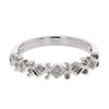 Image 1 : 0.03 CTW Diamond Band Ring 14K White Gold - REF-21Y4X