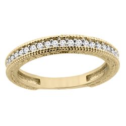 0.15 CTW Diamond Ring 14K Yellow Gold - REF-41X3M