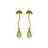 Image 1 : Genuine 3.4 ctw Peridot Earrings 14KT Yellow Gold - REF-21F6Z