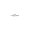 Image 1 : Womens Round Diamond Square Cluster Ring 1/10 Cttw 10kt White Gold - REF-12K5Y