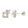 Image 1 : 0.21 CTW Diamond Earrings 14K White Gold - REF-34H2M