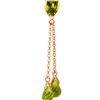 Image 1 : Genuine 3.75 ctw Peridot Necklace 14KT Rose Gold - REF-23F5Z