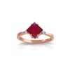 Image 1 : Genuine 1.46 ctw Ruby & Diamond Ring 14KT Rose Gold - REF-32Z3N