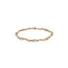 Image 1 : Genuine 2.01 ctw Aquamarine & Diamond Bracelet 14KT Rose Gold - REF-79H7X