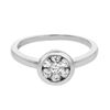 Image 1 : 0.50 CTW Diamond Ring 14K White Gold - REF-49R2K