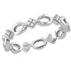 Image 1 : Womens Round Diamond Stackable Band Ring 1/8 Cttw 14kt White Gold - REF-19R5X