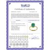 Image 2 : Genuine 2.9 ctw Emerald Ring 14KT Yellow Gold - REF-44V3W