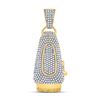 Image 1 : Mens Round Diamond Barber Clippers Charm Pendant 1 Cttw 10kt Yellow Gold - REF-49X9A
