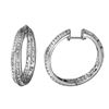 Image 1 : 3.09 CTW Diamond Earrings 14K White Gold - REF-213M3F