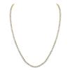 Image 1 : Mens Round Diamond 24" Studded Tennis Chain Necklace 15 Cttw 10kt Yellow Gold - REF-852R9X
