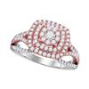 Image 1 : Round Diamond Solitaire Bridal Wedding Engagement Ring 1 Cttw 10kt Two-tone Gold - REF-76N9F