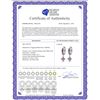 Image 2 : Genuine 3.8 ctw Amethyst Earrings 14KT White Gold - REF-52P9H