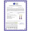 Image 2 : Genuine 11 ctw Amethyst Earrings 14KT Yellow Gold - REF-39Y3F