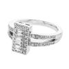 Image 1 : 0.46 CTW Diamond Ring 18K White Gold - REF-86K2W