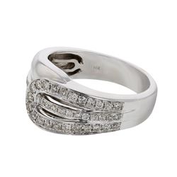 0.43 CTW Diamond Ring 14K White Gold - REF-57K8W