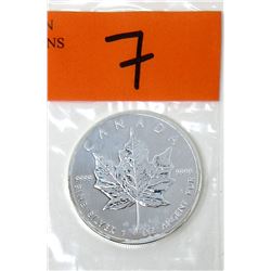 1 Oz .9999 Fine Silver 2013 Canada Maple Leaf Coin