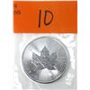 Image 1 : 1 Oz .9999 Fine Silver 2020 Canada Maple Leaf Coin