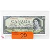 Image 1 : 1954 Canadian "Devil's Face" $20 Bank Note