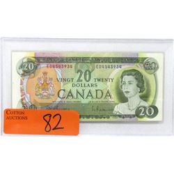 Canadian 1969 Uncirculated $20 Bank Note