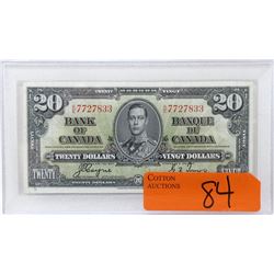 1937 Canadian $20 Bank Note