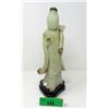Image 1 : Vintage Carved Stone Asian Goddess Statue on Stand
