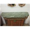 Image 2 : Marble Topped Sideboard with Curved Glass Sides