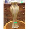 Image 1 : 24" Tall Handmade Polish Art Glass Vase
