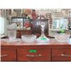 Image 1 : Crystal Ships Decanter, Vase, Footed Plate & More