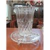 Image 2 : Crystal Ships Decanter, Vase, Footed Plate & More