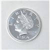Image 2 : 1/2 Oz. 2005 Liberty Dollar .999 Silver $10 Coin