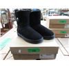 Image 1 : New Pair of Ladies Wool Lined Black Suede Boots